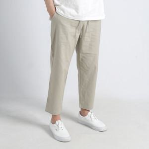 여름 린넨 스판 세미와이드핏 9부 밴딩팬츠 빅사이즈 마바지