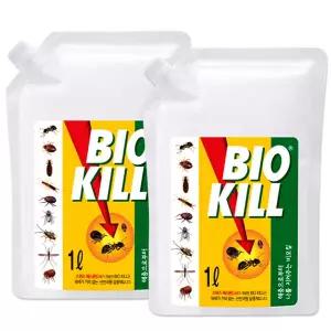 동성제약 비오킬 살충제 1L 리필 파우치(2개)/바퀴벌레 진드기 날파리 해충