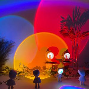 우주인 선셋조명 태양 오로라 무드등