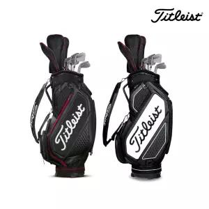 [아쿠쉬네트코리아정품] 타이틀리스트 젯블랙 미드사이즈 투어 캐디백 TB21SF4K