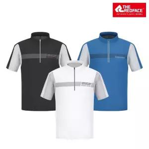 [레드페이스 본사] 남성 이엑스 쿨 마운틴 하프 짚 티셔츠 REWMTSM21016