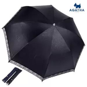 아가타 암막 코팅 접이식 슬림 양산 장미엠보레이스