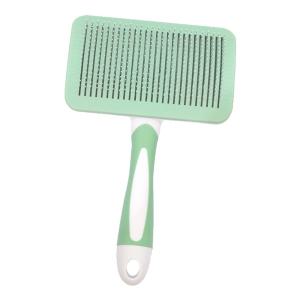 강아지 비숑 슬리커 핀 브러쉬 강아지빗질 민트그린 M