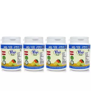 탑푸드(최상의 식품) HQ 오스트리아 식용구연산 250g 4개 특허청 상표등록 제품
