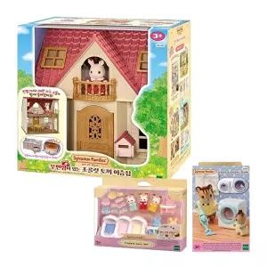 [토이트론]MUS4-초콜릿토끼 세쌍둥이 세탁기청소기 우편함이층집