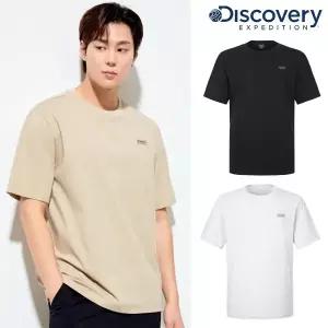 [디스커버리](강남점) 남여 공용 반팔 티셔츠 반팔티 면스판 라운드 티셔츠 DXRS7Q053