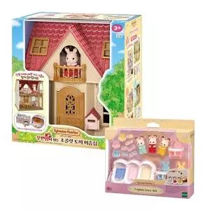 [토이트론]초콜릿토끼 세쌍둥이와 우편함이층집