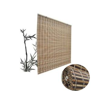 나무블라인드 창문 방문 방범 사생활보호 투톤 천연 대나무 블라인드 문발 식당발 여름발 大