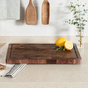 [부가티] 블랙월넛 엔드그레인 도마 대형