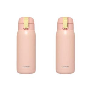 락앤락 스쿨핏 코튼캔디 원터치텀블러 370ml, 핑크, 2개