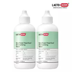 [2개기획팩] 락토덤 피부에 유익한 어성초 수분 토너 200ml 2개