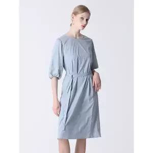 [하프클럽/쉬즈미스]줄리아 벨티드 레이어 퍼프 원피스