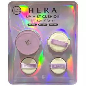 헤라 UV 미스트 쿠션 본품 15g+리필 15g+퍼프 2개 코스트코 21호 바닐라