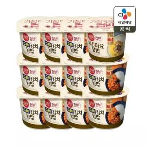 [1등 컵밥] 햇반 컵반 스팸김치덮밥 251g x11개+치킨마요덮밥 233g x1개