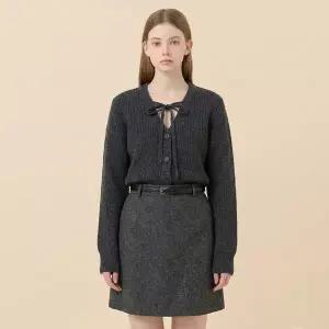 [케네스레이디](센텀시티점)[BYLYNN] 네크 리본타이 카디건 EKCDOK0700