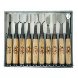 천비 조각도세트 조각끌 목공 공예칼 환도 평도 10P (다가네형)세트-하드케이스