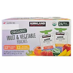 커클랜드 시그니춰 유기농 후룻 앤 베지파우치 90gX24