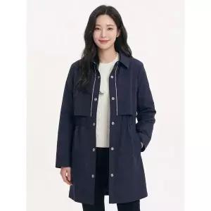 [하프클럽/크로커다일레이디]네이비 풀오픈 블라우스 CLCMBL206