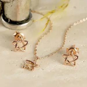 [신세계라이브쇼핑][비앤비골드] 14K 스타 별 와이어 주얼리세트 NPS29276