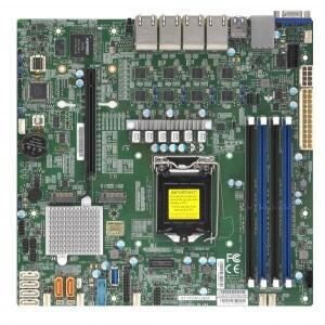 Supermicro MicroATX 마더보드용 X11SCM-LN8F, LGA1151 8th/9th Gene Core i3 E-2100/2200 프로세서, Eight