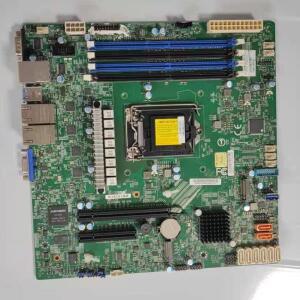 Supermicro 단일 소켓 마더보드용 X11SCH-LN4F, 쿼드 GbE LAN 포트, 코어 i3 Xeon E-2100 프로세서, 8 9 LG