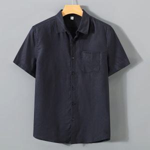 시원한 반팔 남자 린넨 셔츠 오버핏 기본핏 남방/빅사이즈/와이셔츠/옥스포드/린넨/헨리넥