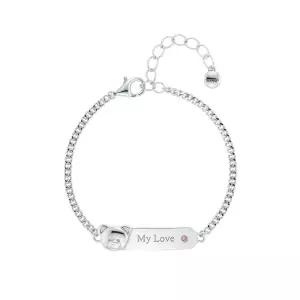 [로이드]동아수성 통통 로니 탄생석 미아방지 실버 팔찌 LWS25003S