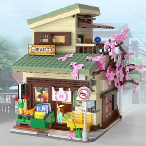 [바니랜드] CADA 고양이 잡화점 레고 만들기 921pcs