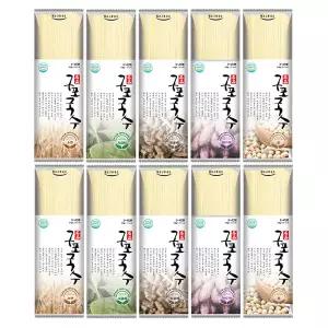 오색구포국수 벌크판매 315g-10개 (국수랜덤구성) 잔치국수 건면 케이스없음