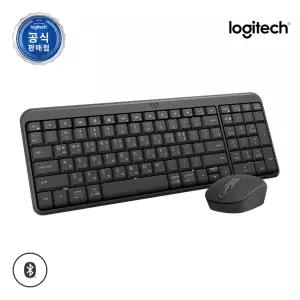 로지텍코리아 공식 MK250 콤보 수신기미포함 무선 블루투스 키보드마우스세트 그라파이트(블랙)