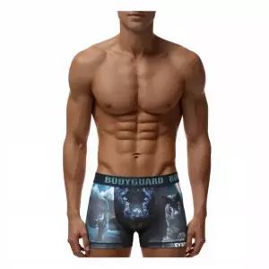 [롯데백화점]보디가드 [와일드] 다크 흑표범 그래픽 아웃밴드 남성 드로즈 BGMDAA02