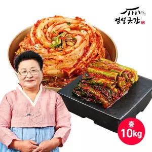 정성곳간 강순의 명인 김치 포기8kg+갓2kg (2종, 10kg)