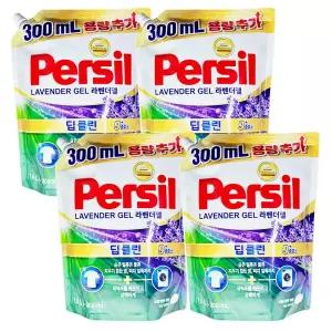 퍼실 파워젤 라벤더 딥클린 플러스 드럼용 일반용 겸용/ 1.8L x 4개
