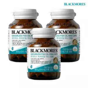[15%] 블랙모어스 NEW 오더리스 피쉬오일 오메가3 미니 80정 3병