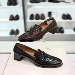 [닥스] 여성5센치 유광 메쉬포인트  로퍼 힐 dif502