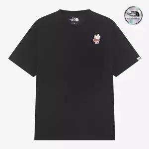 [노스페이스] [노스페이스 공식] NT7UR22J 화이트라벨 포켓 EX 반팔 라운드티_BLACK