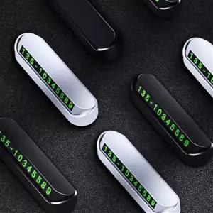 간편 차량용 주차 번호판 임시 자동차 전화 번호판 연락처판 비상