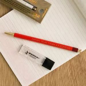일본 펜코 프라임 팀버 리드 황동 샤프 펜슬 2mm 샤프너 세트