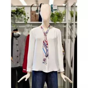 [갤러리아] 크로커다일레이디 타이 스카프 타이 블라우스 CLESBL102