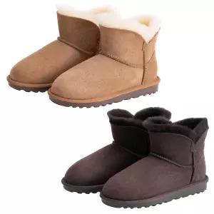 커클랜드 시그니춰 아동 셔링 부츠 어린이 초등 남녀공용 키즈 어그 털부츠 천연가죽 겨울 방한화