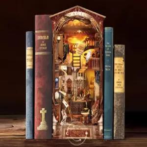 마법세계 눅북 책꽂이 DIY하우스 인테리어디자인 서재독서우드 미니어쳐 미니어처 책자 핸드메이드 해리포