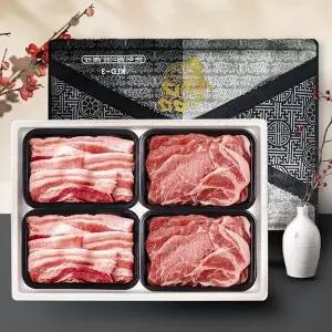 [한돈 선물세트]오겹살+오겹살+목살+목살 (팩당 400g)