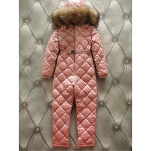 아동 스키복 중대형 아동용 다운 의류 대형 모피 칼라 어린이 스키 점프수트