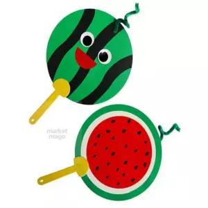 엠다인A 수박부채만들기 10개세트 부채DIY