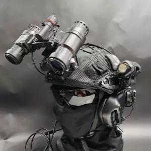 야간투시경 헬멧 4안 투시안경 해상 성인용 광학 야시경 고 야간투시경검정 샌드 덤프