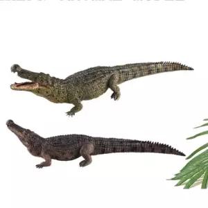 동물모형 피규어 악어 턱관절 반오픈 컬렉타 장난감 브라운