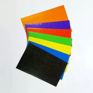 컬러 단색 원형 분류 칭찬 스티커