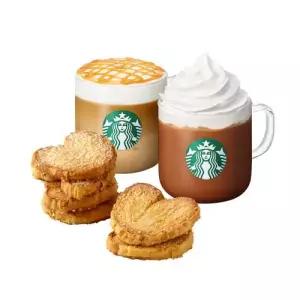 [스타벅스] [달달한 내마음] 카라멜 마키아또 T + 카페 모카 T + 하트 파이