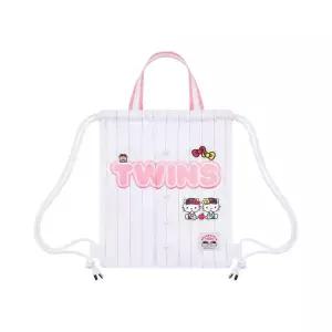 [정품] LG 트윈스 x 헬로 키티 유니폼 짐색 화이트 핑크 Tw Hello Kitty Fashion Uniform Gym Sack White P