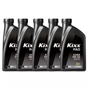 GS칼텍스 킥스 파오 A3/B4 5W30 프리미엄 엔진오일 1L x 5개